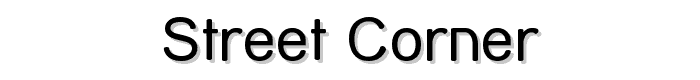 Street Corner font